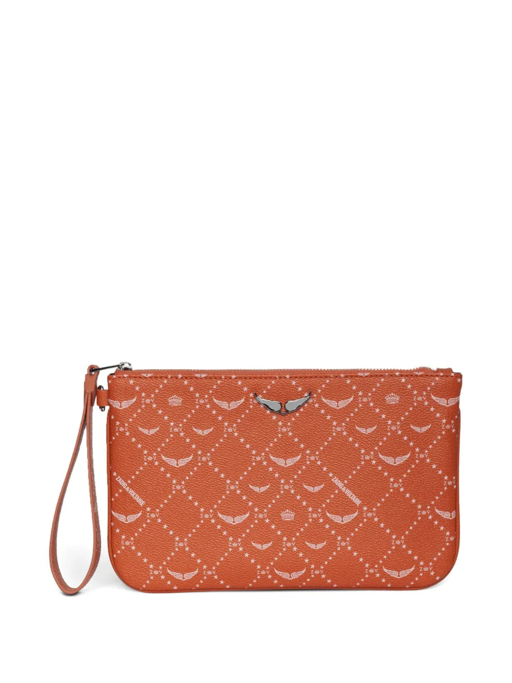 Z Pouch Orange Clutch