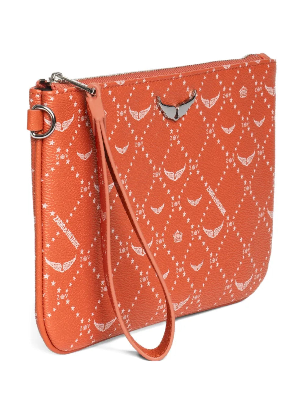 Z Pouch Orange Clutch