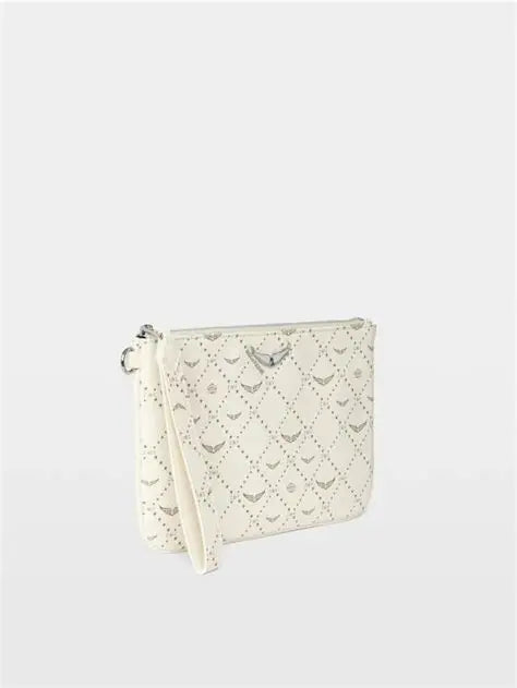Z Pouch White Clutch
