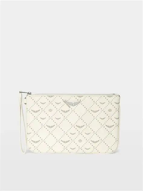Z Pouch White Clutch