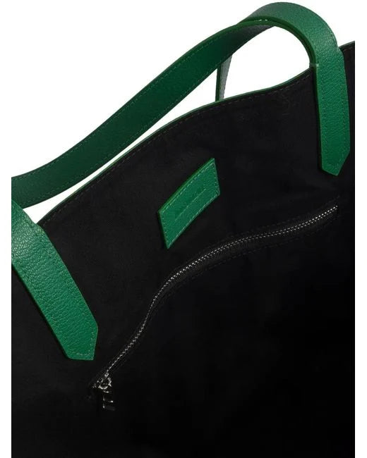 Women's Green Z Shopper Monogram Tag Bag