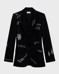 Zadig & Voltaire Valse Multi-Strass Blazer - Navy